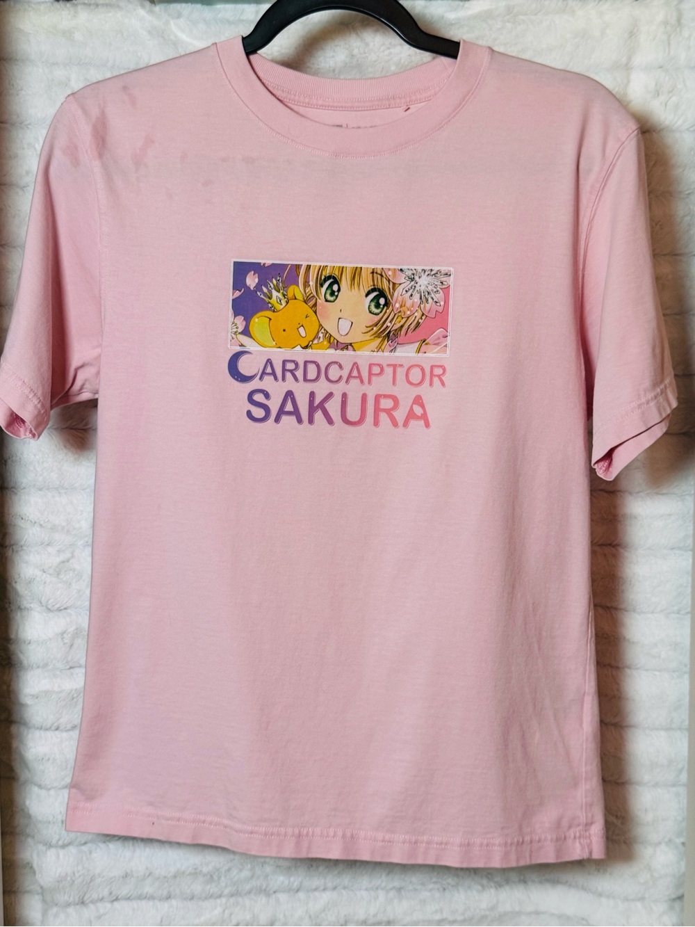 Uniqlo UT The World of CLAMP Cardcaptor Sakura Pink Graphic Tee Size S